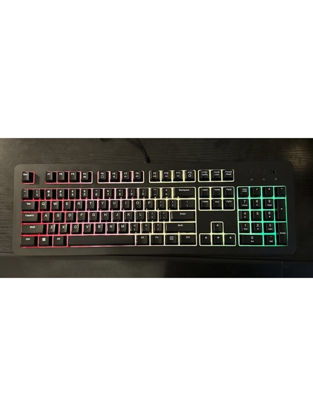 Lenovo Legion K310 RGB Gaming Keyboard Model: KW373U / Black / 5V 400mA TESTED
